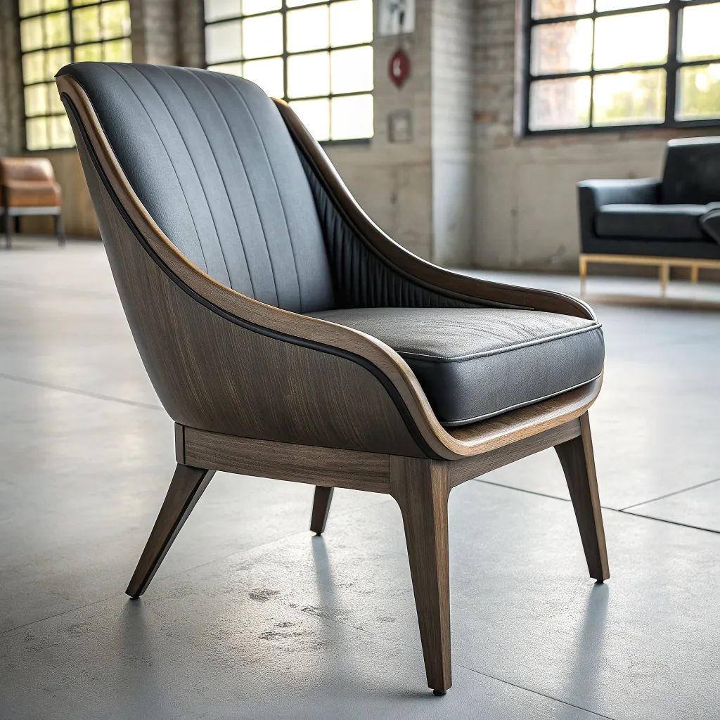 Artistic chair design with ergonomic structure