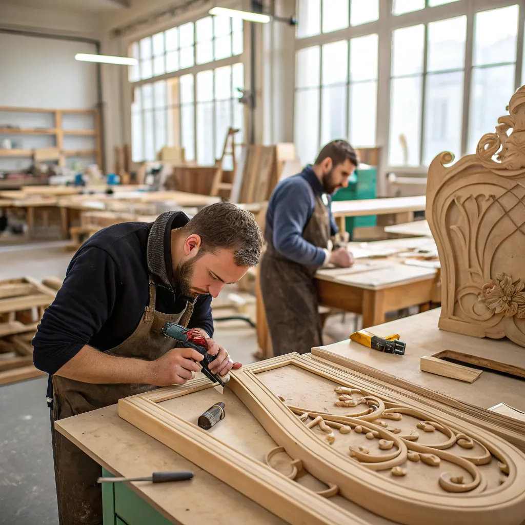 Professional workshop on furniture design