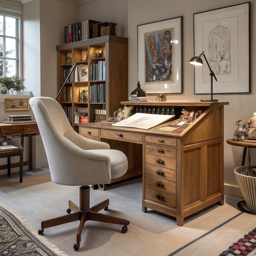 Bespoke furniture pieces in Michael Collins' studio